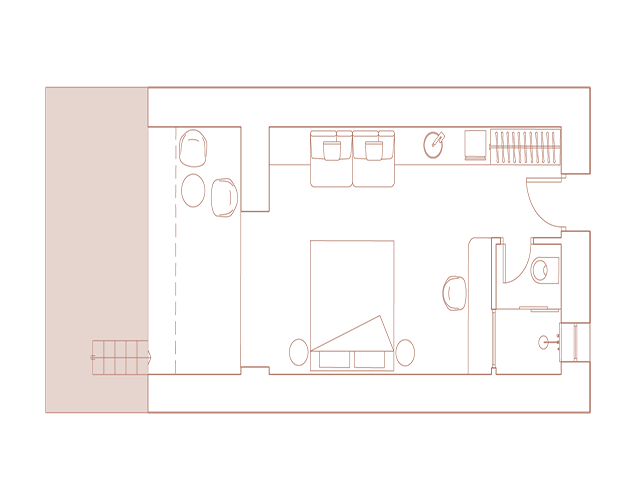 Aegean Sea View Pool Suite Floor Plan